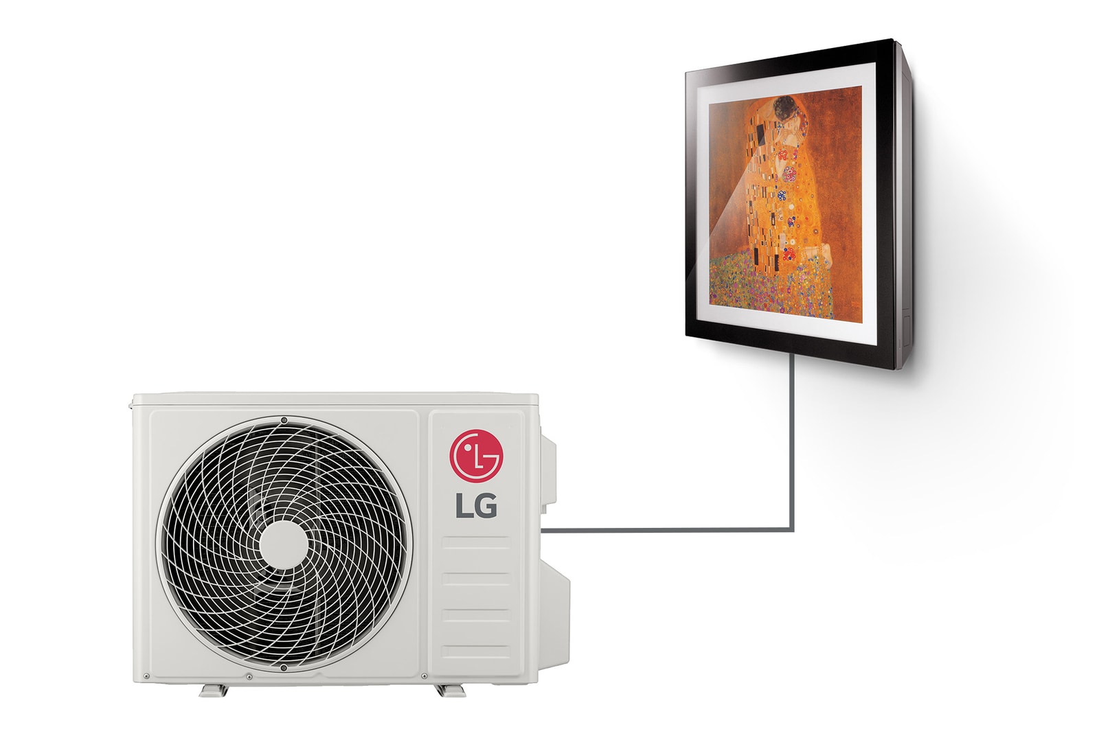 Foto frontale del climatizzatore LG A12FT